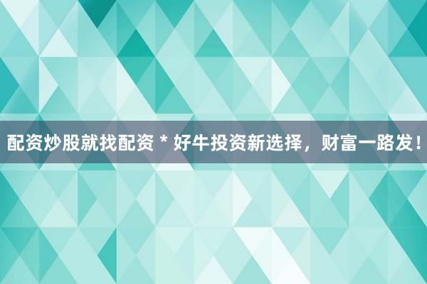 配资炒股就找配资 * 好牛投资新选择，财富一路发！