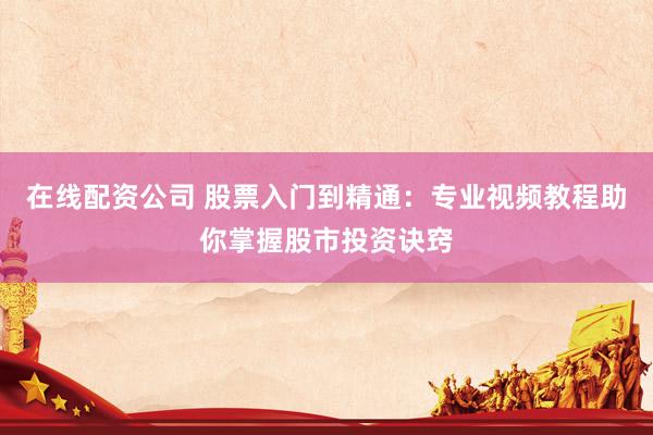 在线配资公司 股票入门到精通：专业视频教程助你掌握股市投资诀窍