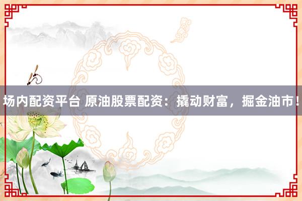 场内配资平台 原油股票配资：撬动财富，掘金油市！