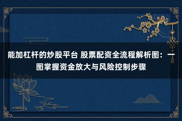 能加杠杆的炒股平台 股票配资全流程解析图：一图掌握资金放大与风险控制步骤