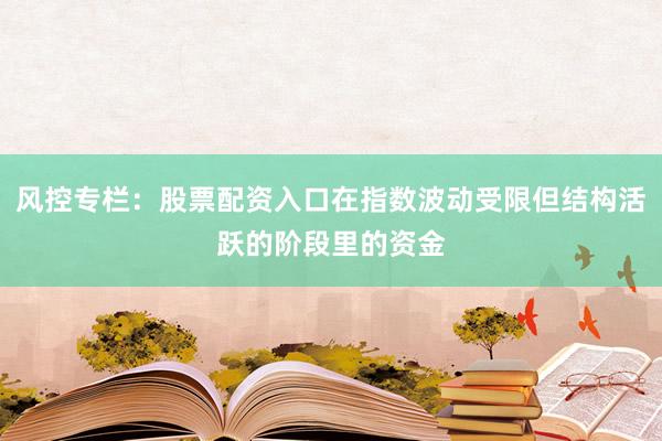 风控专栏：股票配资入口在指数波动受限但结构活跃的阶段里的资金