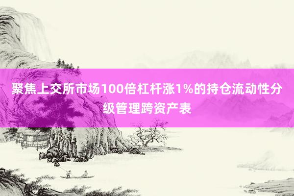 聚焦上交所市场100倍杠杆涨1%的持仓流动性分级管理跨资产表