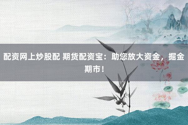 配资网上炒股配 期货配资宝：助您放大资金，掘金期市！