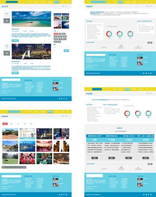 旅游网站分页设计网页ui素材免费下载(图片编号:8333456)-六图网